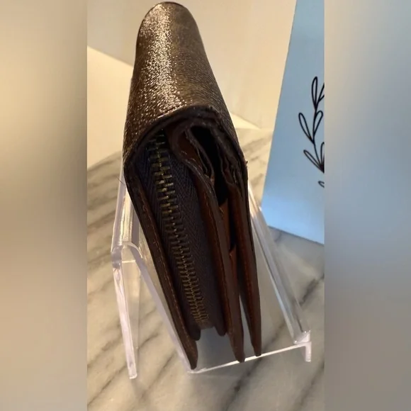 Louis Vuitton Brown Monogram Zippy Wallet 1998 SP0948 Cleaned Professional 6x4 - Picture 6 of 16